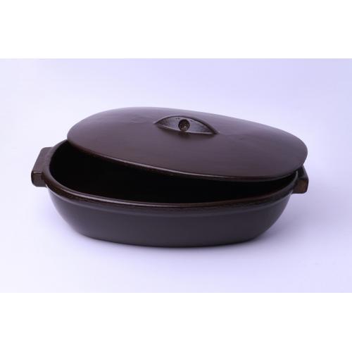 CASSEROLES OVALES AVEC COUVERCLES 36,20 cm