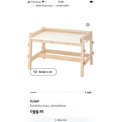 Kinderbureau Ikea MET bureaustoel - groeit mee!!