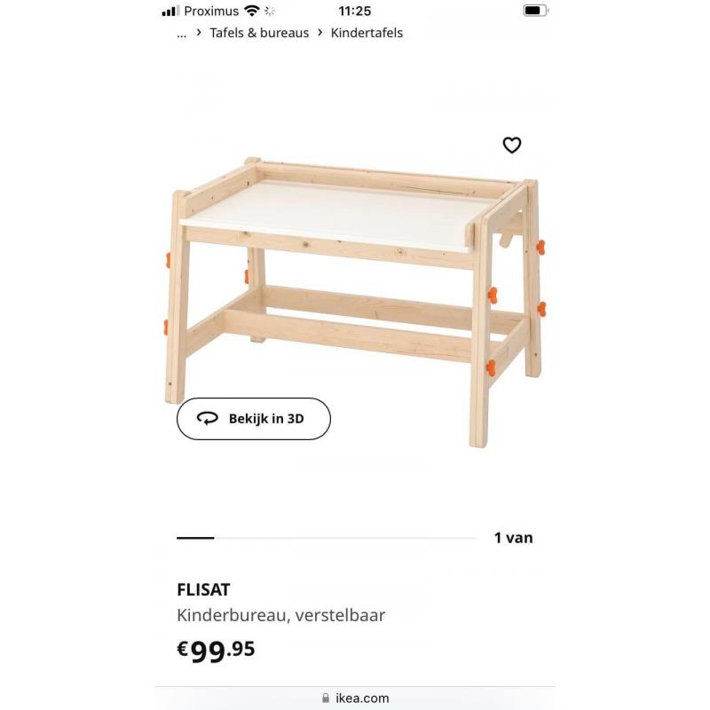 Kinderbureau Ikea MET bureaustoel - groeit mee!!