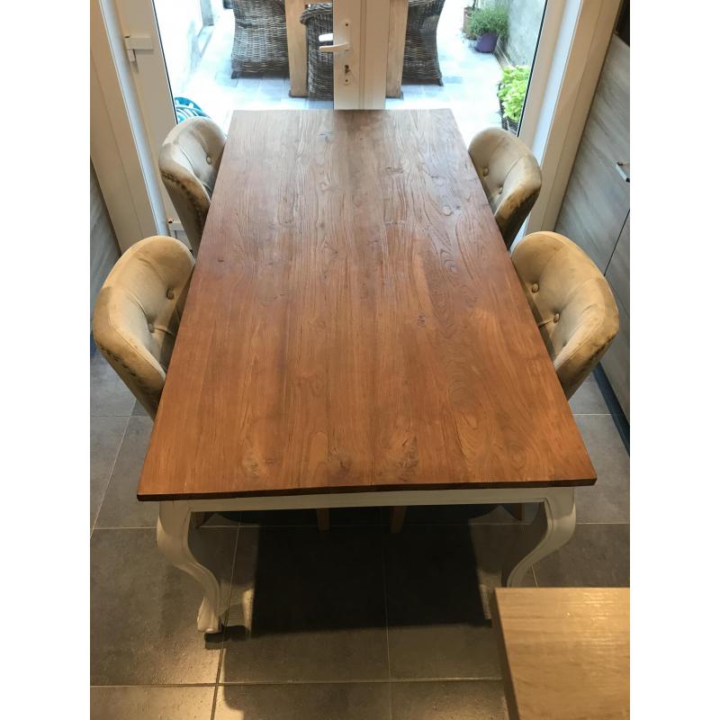Landelijke tafel 200x100x78 (zonder stoelen)