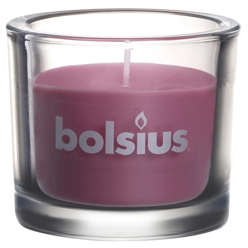 Bolsius chic glas oud roze