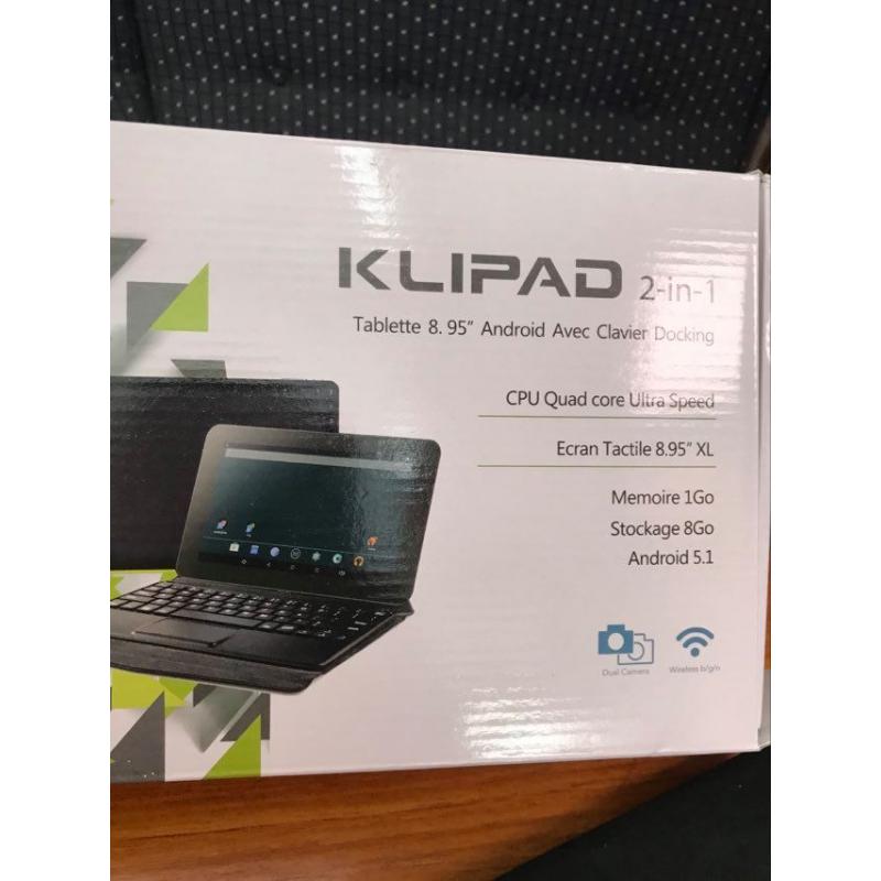 Afneembare tablet KLIPAD 2in1 Android 5.1