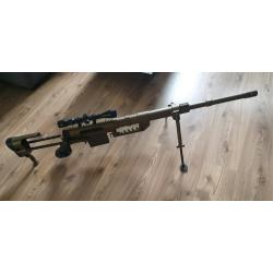 tokyo marui vsr 10 met silencer fully upgraded   scope   koffer