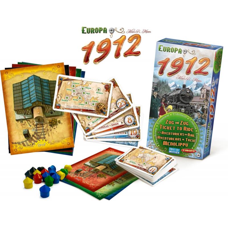 Ticket to Ride Europa 1912 - Uitbreiding - Bordspel