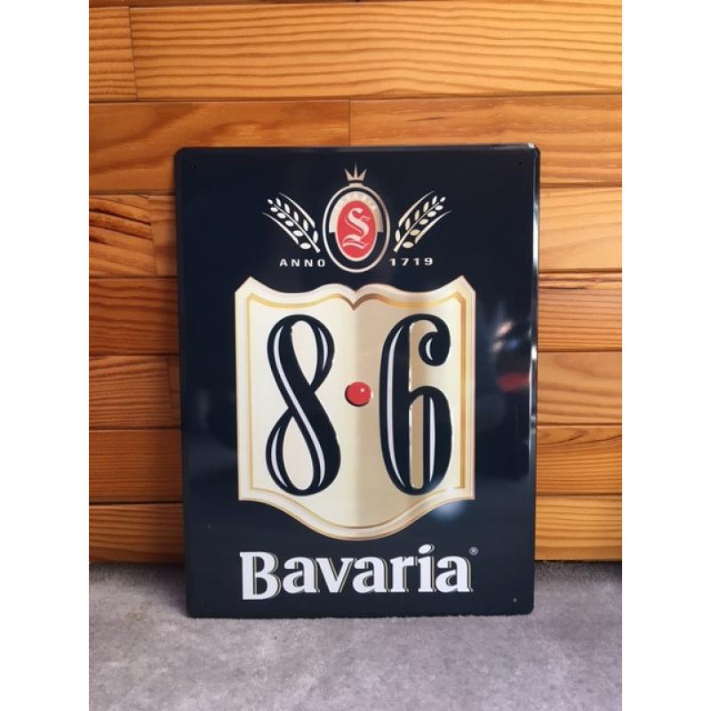 Emaille reclamebord Bavaria 86