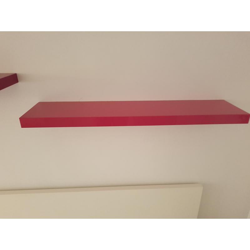 2 Wandplanken in fuchsia kleur