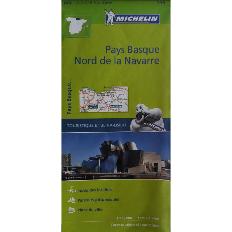 Michelin kaart nr 144 Pays Basque Nord de la Navarre Spanje