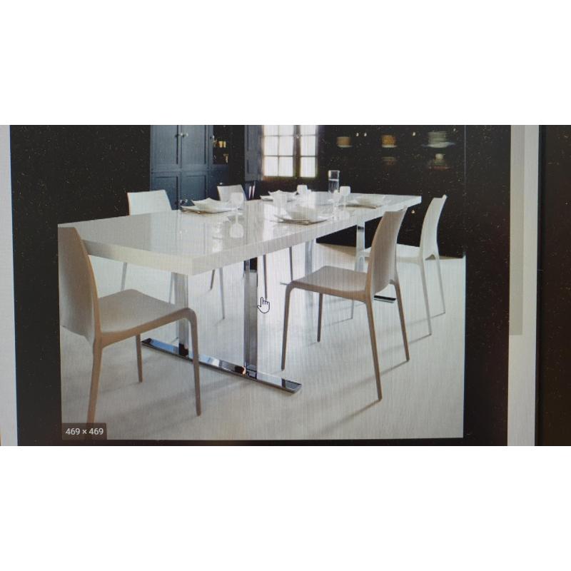 verlaagde prijs!! DESIGN LIGNE ROSET CINE LINE TAFEL 160-226-292 x d. 100 x h. 74 cm