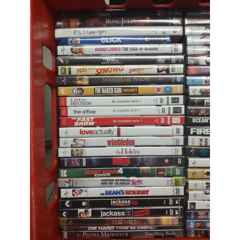 270 dvd&#039;s (80% nog in plastic)