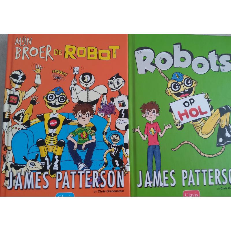 NIEUWE GRAPPIGE BOEKEN VAN Patterson, Rotschool, Robot, Schattenjager, Blauw maar dapper