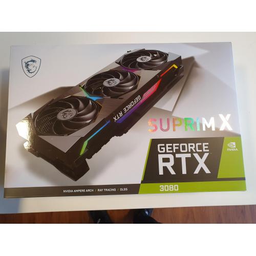 MSI RTX 3080 SUPRIM X NON LHR 2 and half year Warranty