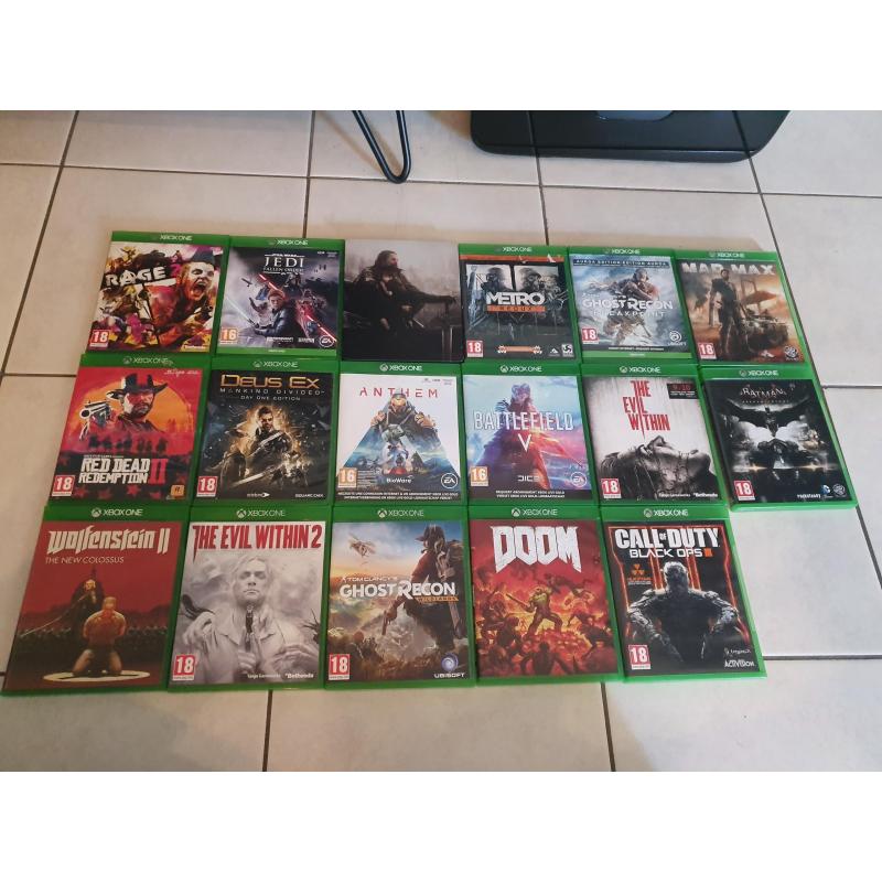 Xbox one x 1TB   1 controller   2 externe hdd&#039;s   17 games