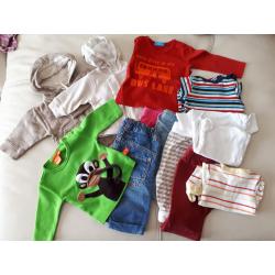 pakket kinderkleding maat 50-56, 74, 80, 86, 92 en 98