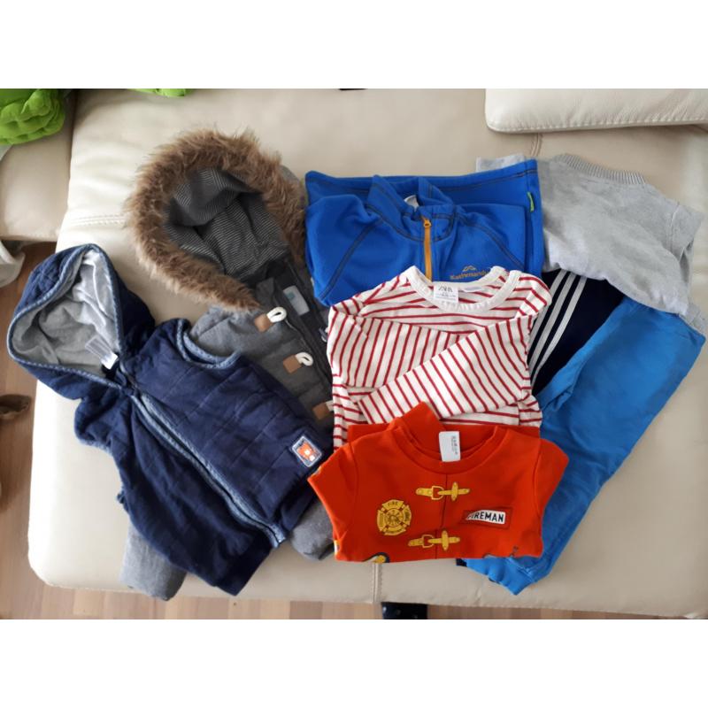 pakket kinderkleding maat 50-56, 74, 80, 86, 92 en 98