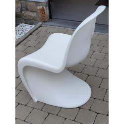 5 Originele  witte Vitra Panton stoelen