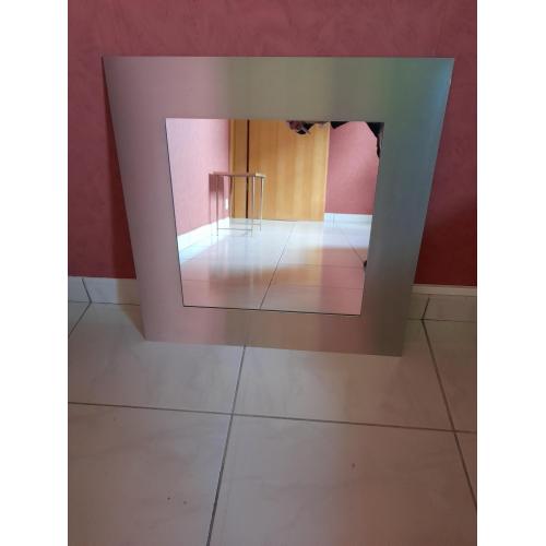 moderne spiegel met inox rand