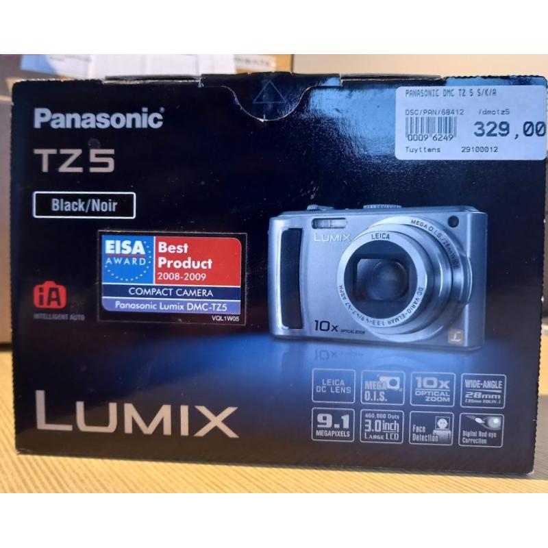 Compact Camera Panasonic Lumix DMC-TZ5 Zwart