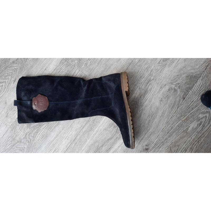 Tommy Hilfiger laarzen maat 37 donker blauw suede