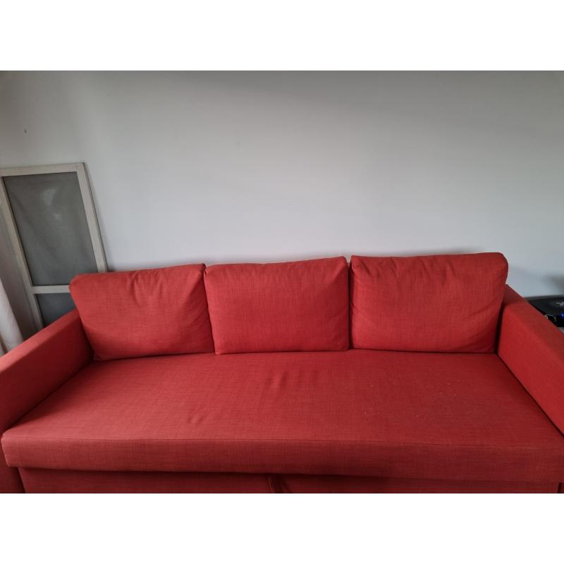 Orange sofa bed