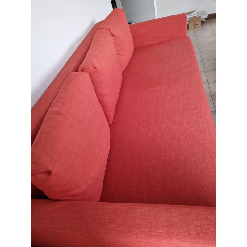 Orange sofa bed