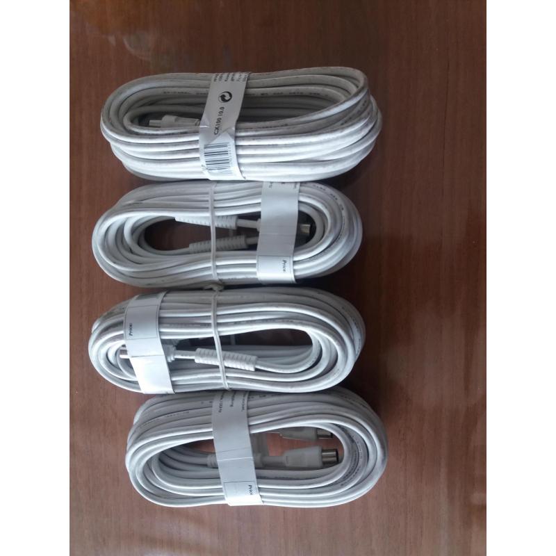 4x coax kabel 10m