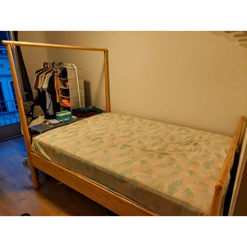 BED FRAME   SLATS   MATRESS FOR SALE (140x200)