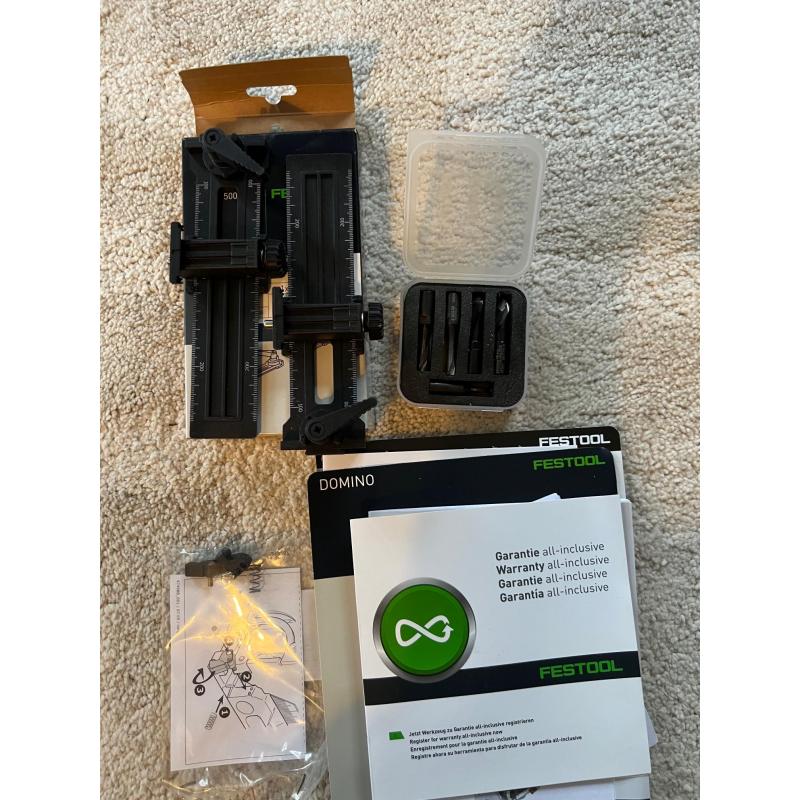 Festool Domino 500 frees. Complete set. Nauwelijks gebruikt