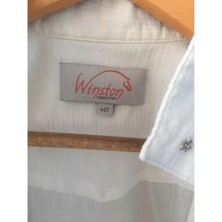 Winston Equestrian Witte wedstrijdshirt - korte mouwen