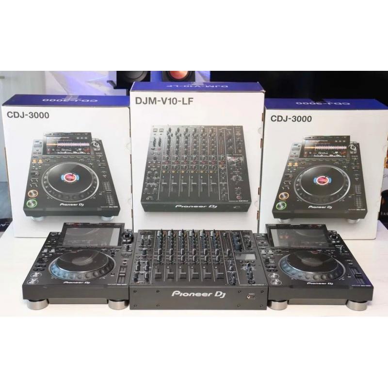 Pioneer CDJ-3000 Multi-Player / Pioneer DJM-A9 DJ Mixer / Pioneer DJ DJM-V10-LF Mixer / Pioneer DJM-S11 / Pioneer CDJ-2000NXS2 / Pioneer DJM-900NXS2 DJ-Mixer