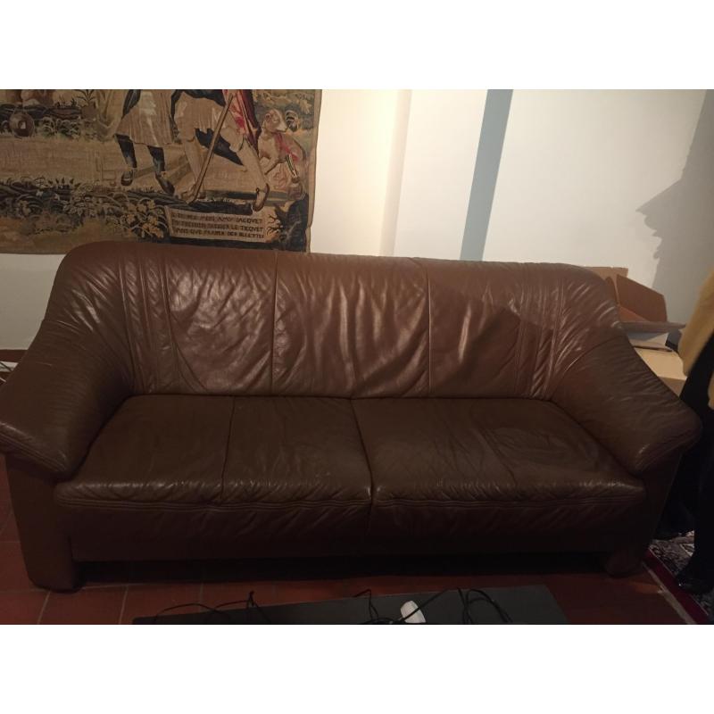 sofa in leder