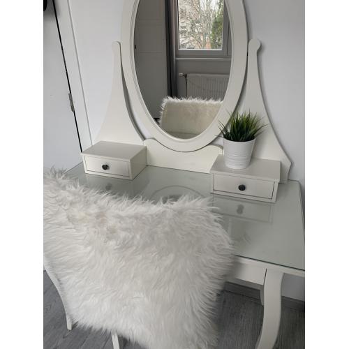 HEMNES Toilettafel met spiegel, wit100x50 cm