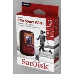 SanDisk Clip Sport Plus - MP3-speler - 16GB - Rood