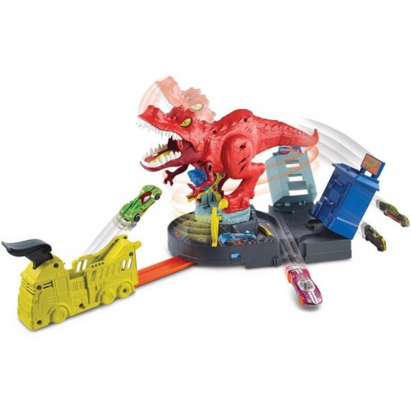 Hot Wheels City T-Rex Rampage Speelset – Racebaan