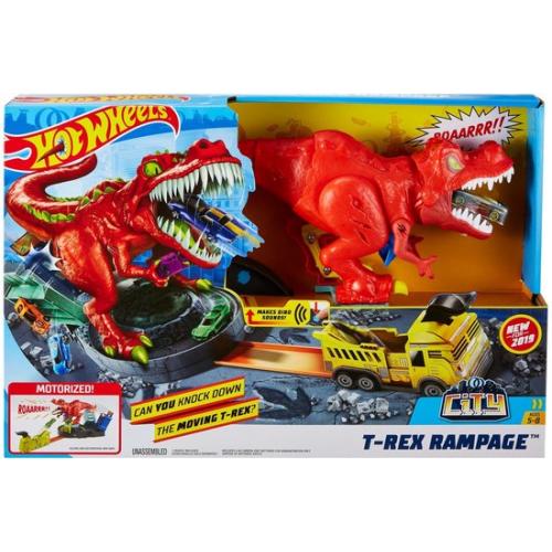 Hot Wheels City T-Rex Rampage Speelset – Racebaan