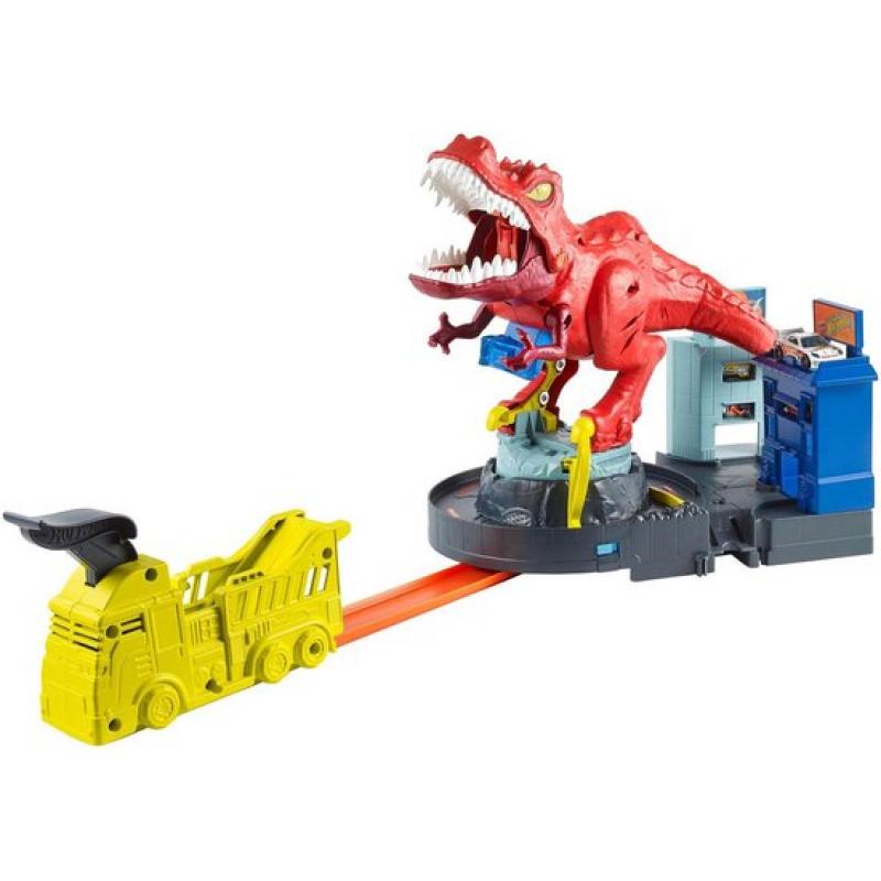 Hot Wheels City T-Rex Rampage Speelset – Racebaan