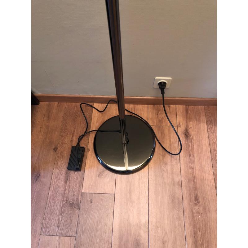 Vloerlamp zwart hoogte 190 cm, buigbaar, dimbaar