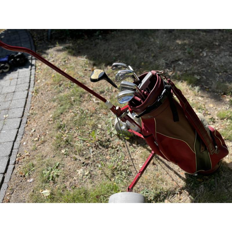 Golftrolley en golfstiks Browning
