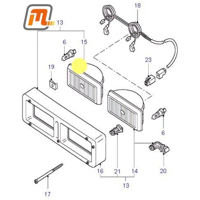 Ford Fiesta Mk3 mistlamp