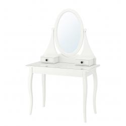 HEMNES Toilettafel met spiegel, wit100x50 cm