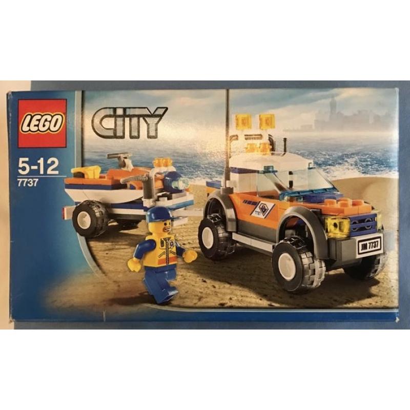 Lego City 7737 Coast Guard 4WD &  Jet scooter