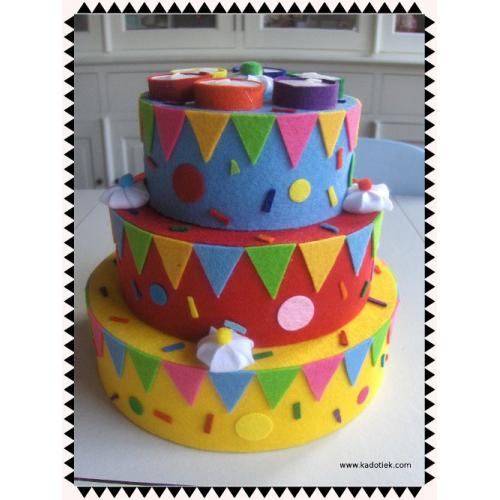 Vilt taart Verjaardag Feest Kinderen School taarten decoratie