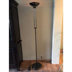 Vloerlamp zwart hoogte 190 cm, buigbaar, dimbaar