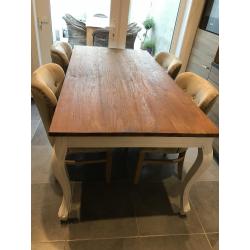 Landelijke tafel 200x100x78 (zonder stoelen)