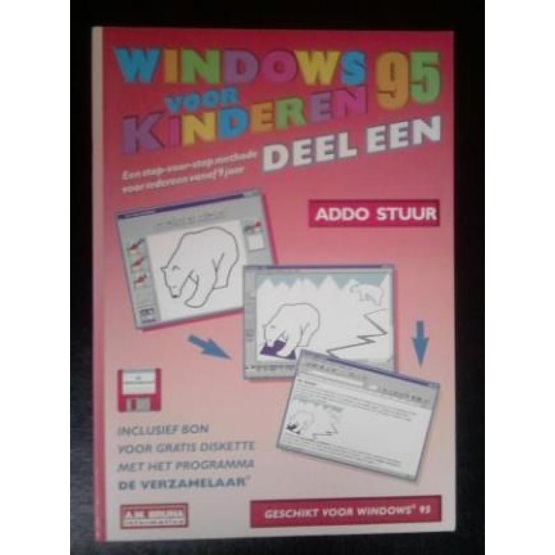 Te Koop 2 boeken van Addo Stuur en een van Jeroen Teelen. Windows voor Kinderen T.E.A.B.