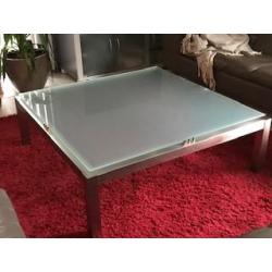 Glazen salontafel