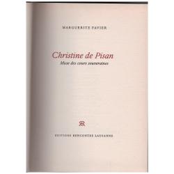 Marguerite Favier - Christine de Pisan muse des cours souveraines