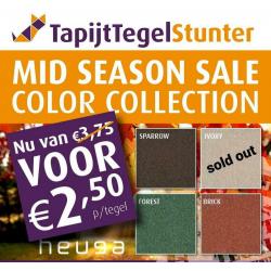 NOVEMBER WOONMAAND *SALE Heuga Tapijttegels Heugaveld