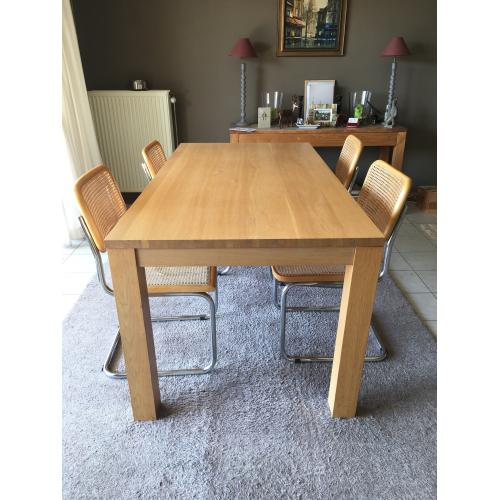 Eettafel fineer eiken