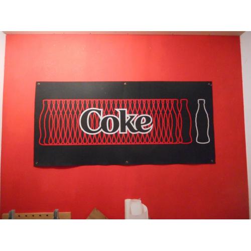*NIEUW* COCA COLA BANNER vilt 200x90 cm coca-cola coke vlag