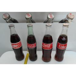 25 Coca-Cola flessen kroonkurk relief contourfles - PARTIJ